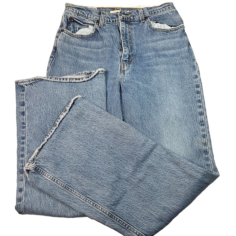 Levis Premium 70s High Flare Jeans Womens 29x32 High Rise Distress Boho Festival